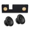 AudioControl Dual 8" Sealed Under Rear Seat EPICX Series Subwoofer Bass Package for 2007-2021 Toyota Tundra Double-Cab Bass Packages