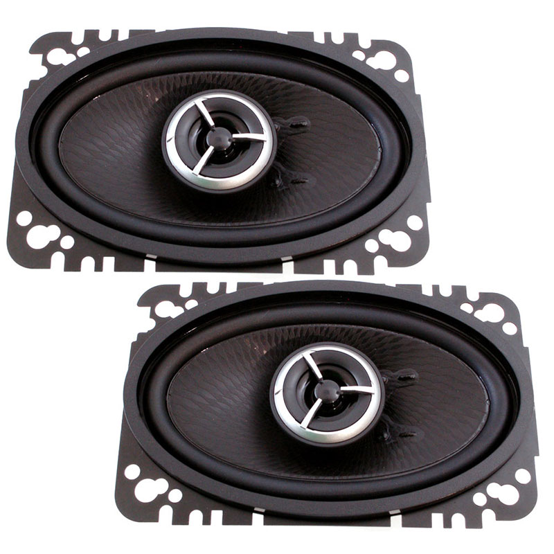 Black Pair Kenwood KFC-X463C Excelon 4x6 2-Way Speaker System 