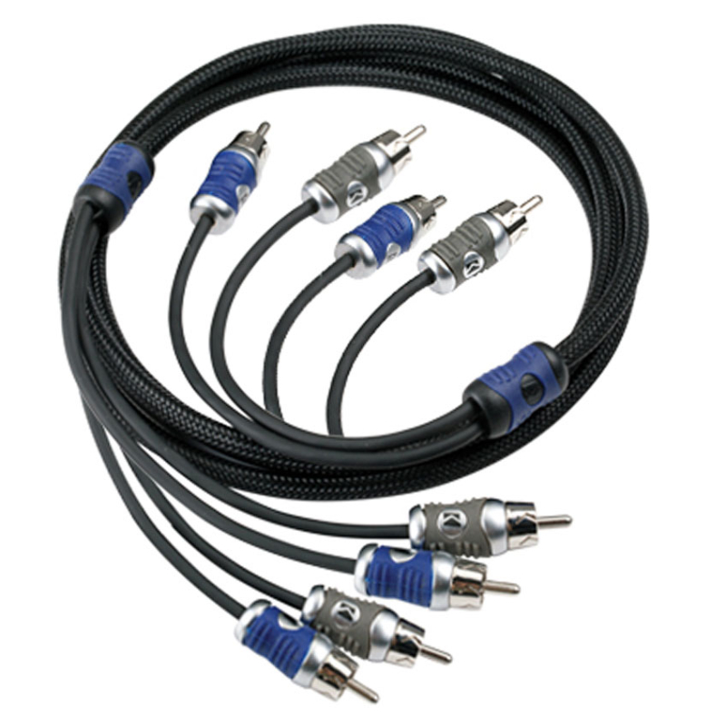 KICKER 46QI24 2-Channel Q-Series RCA Cable – 13.1ft Premium Signal Amplifier Cable