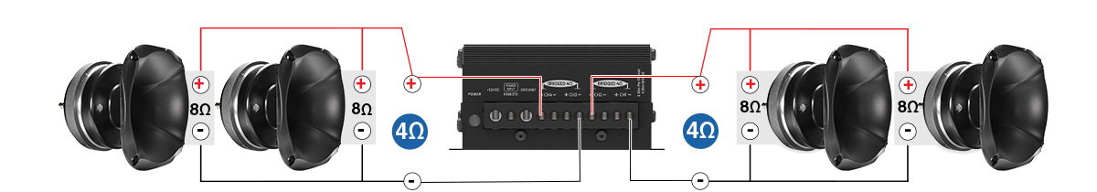 PRV Audio MDX800.4 Bridged Installation Instructions