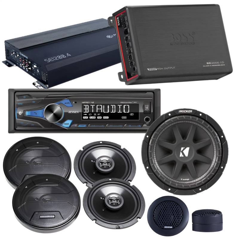 alternate product image PCH Custom Audio MPR2110 Full Car Audio Package-2