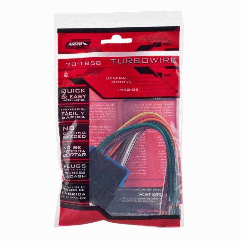 thumbnail image 2 of Metra 71-1858 & 70-1858 Stereo Wiring Harness Combo – Male/Female Radio Connectors 2 of 2