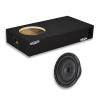 Kicker Single 10" Ported Under Rear Seat CompVT Series Subwoofer Bass Package for 2007-2021 Toyota Tundra Double Cab-2 Bass Packages