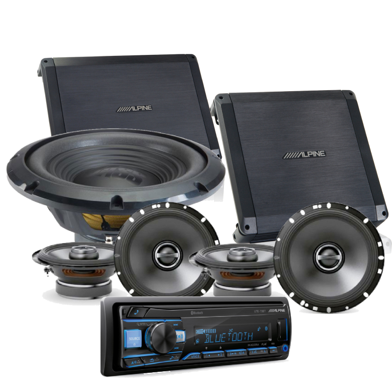 PCH Custom Audio UTE73BT Full Car Audio Package1 at
