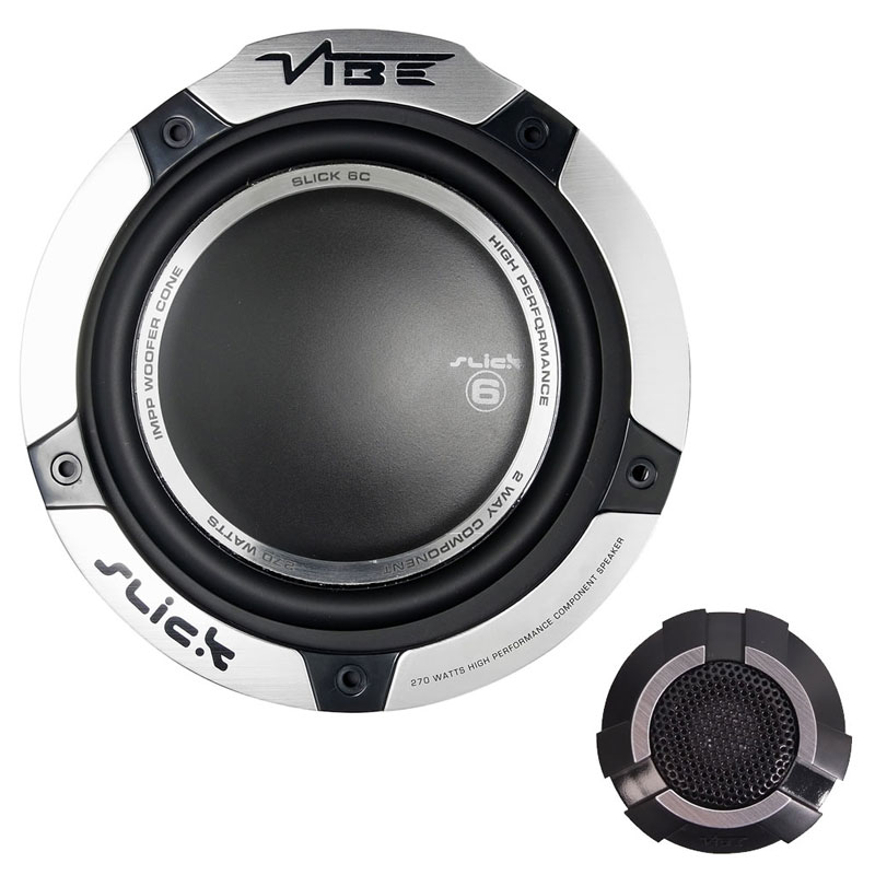 Vibe Slick 6 Comp Car Audio Component 2 Way Speakers Set 6.5 270W 165mm 