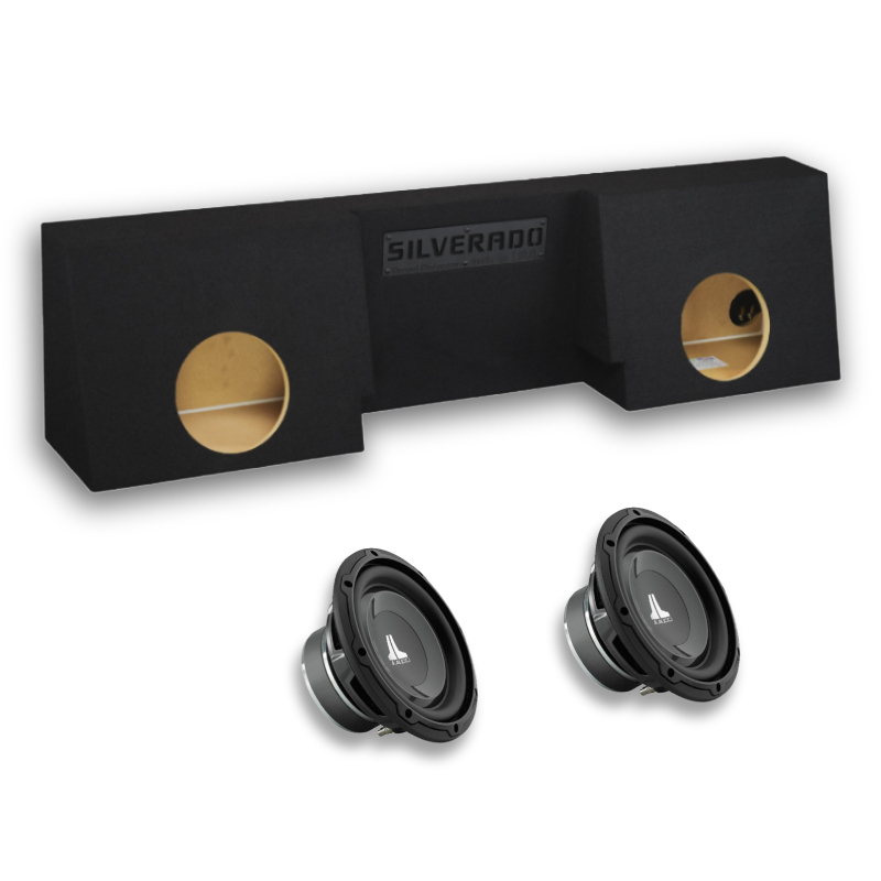 PCH Custom Audio 2007-2026 Chevy Silverado Regular Cab Dual 8” 8W1v3-4 Bass Package