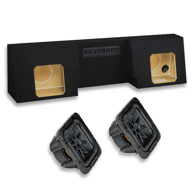 PCH Custom Audio 2007-2026 Chevy Silverado Regular Cab Dual 8” 44L7S84 Bass Package
