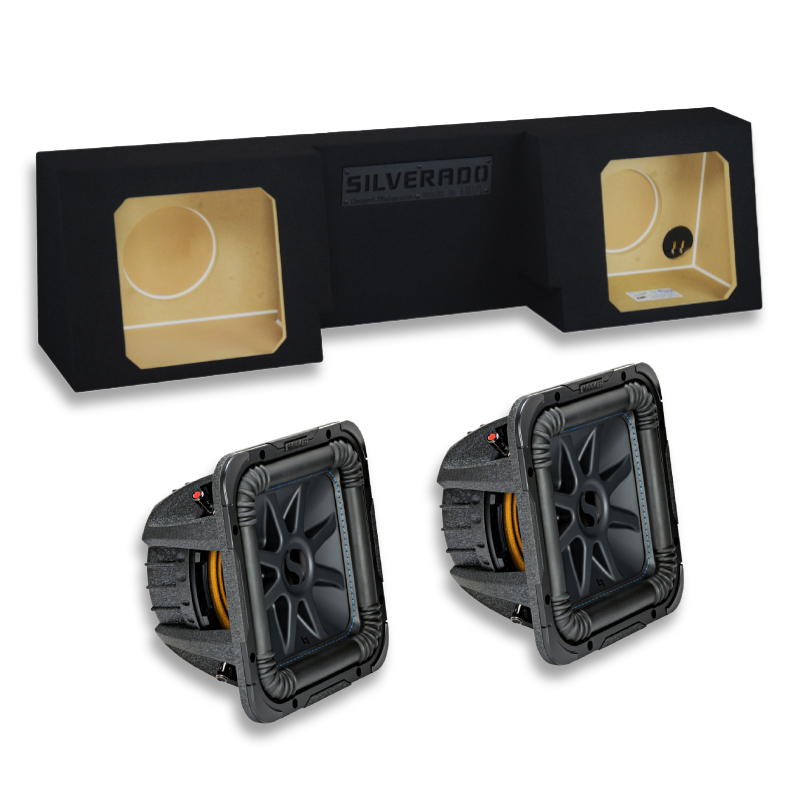 PCH Custom Audio 2007-2026 Chevy Silverado Regular Cab Dual 12” 44L7S124 Bass Package