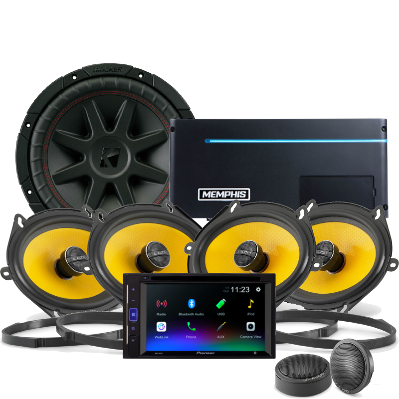 PCH Custom Audio AVH-241EX Full Car Audio Package-1