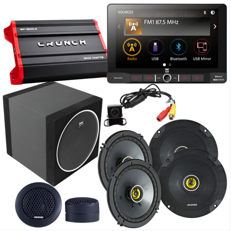 PCH Custom Audio DM90MIR Full Car Audio Package-1
