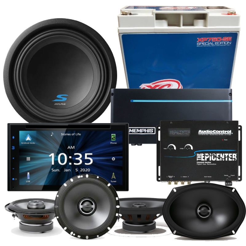 PCH Custom Audio KW-V66BT Full Car Audio Package-1