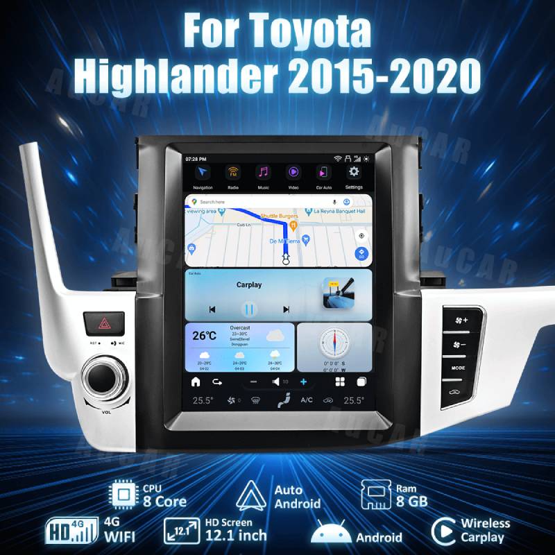 AuCar&nbsp;TS12.1-TOYOTA-HIGHLANDER-15-20