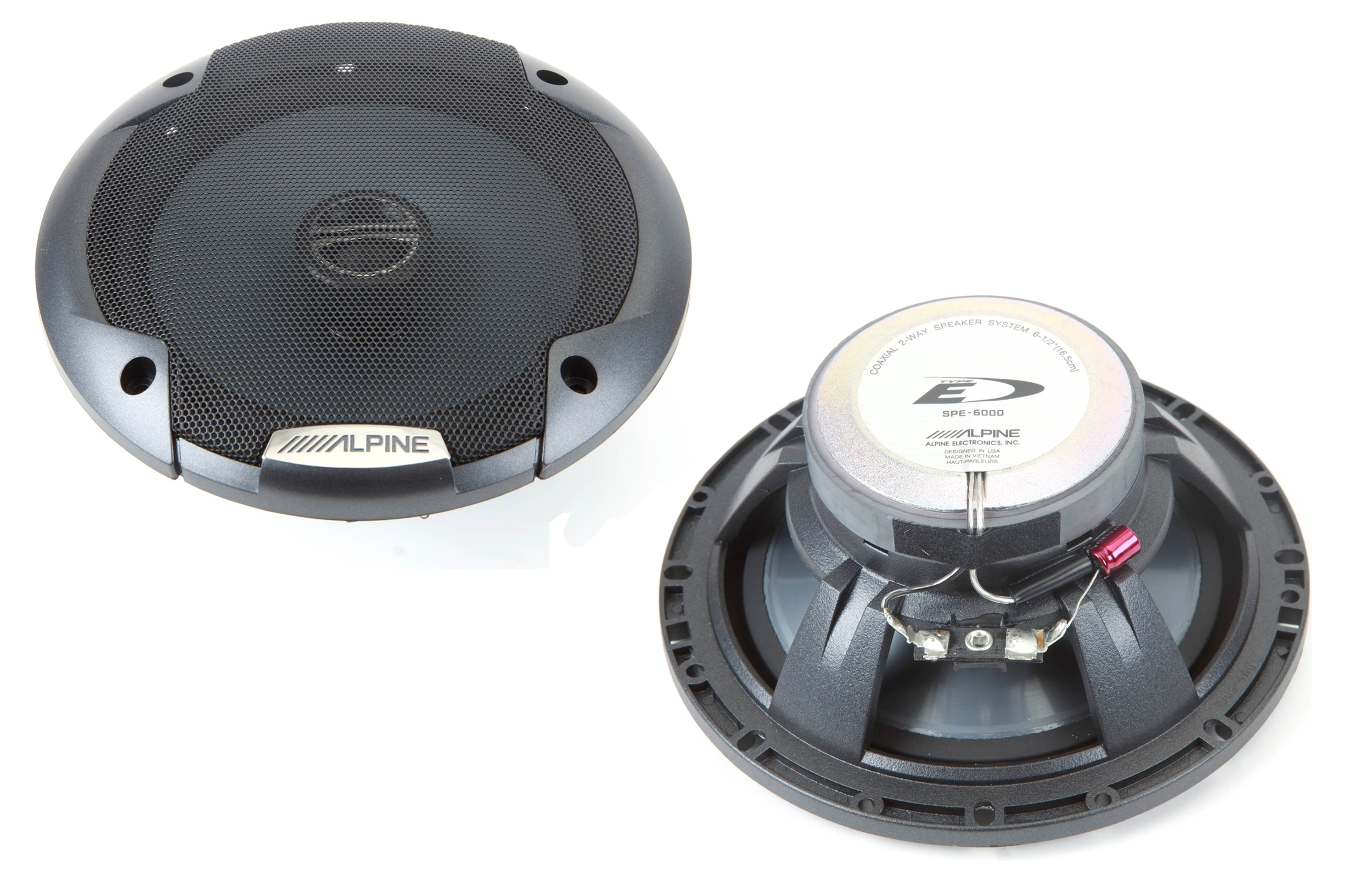 Alpine SPE-6000 6-1/2 inch 200 Watts 2-Way Type E Coaxial Car Speaker System