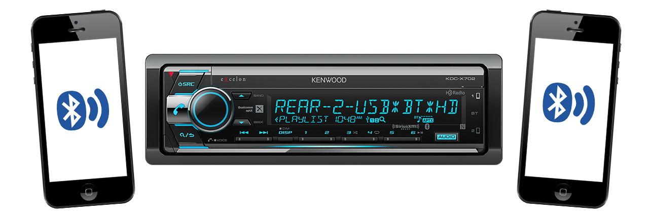 Dual Phone Connection Allows You to Operate up to Two Phones Hands-Free
