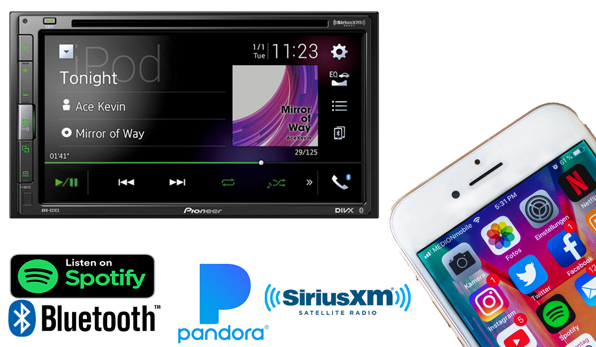 Pioneer AVH521EXBundle2 at